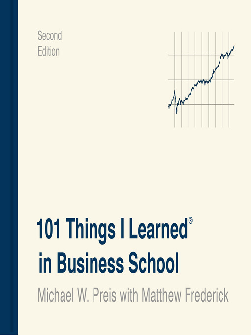 Title details for 101 Things I Learned in Business Schoo by Michael W. Preis - Available